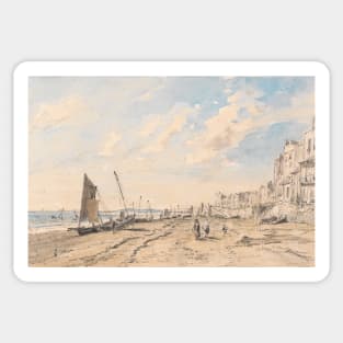 Brighton Beach Looking West by John Constable Sticker